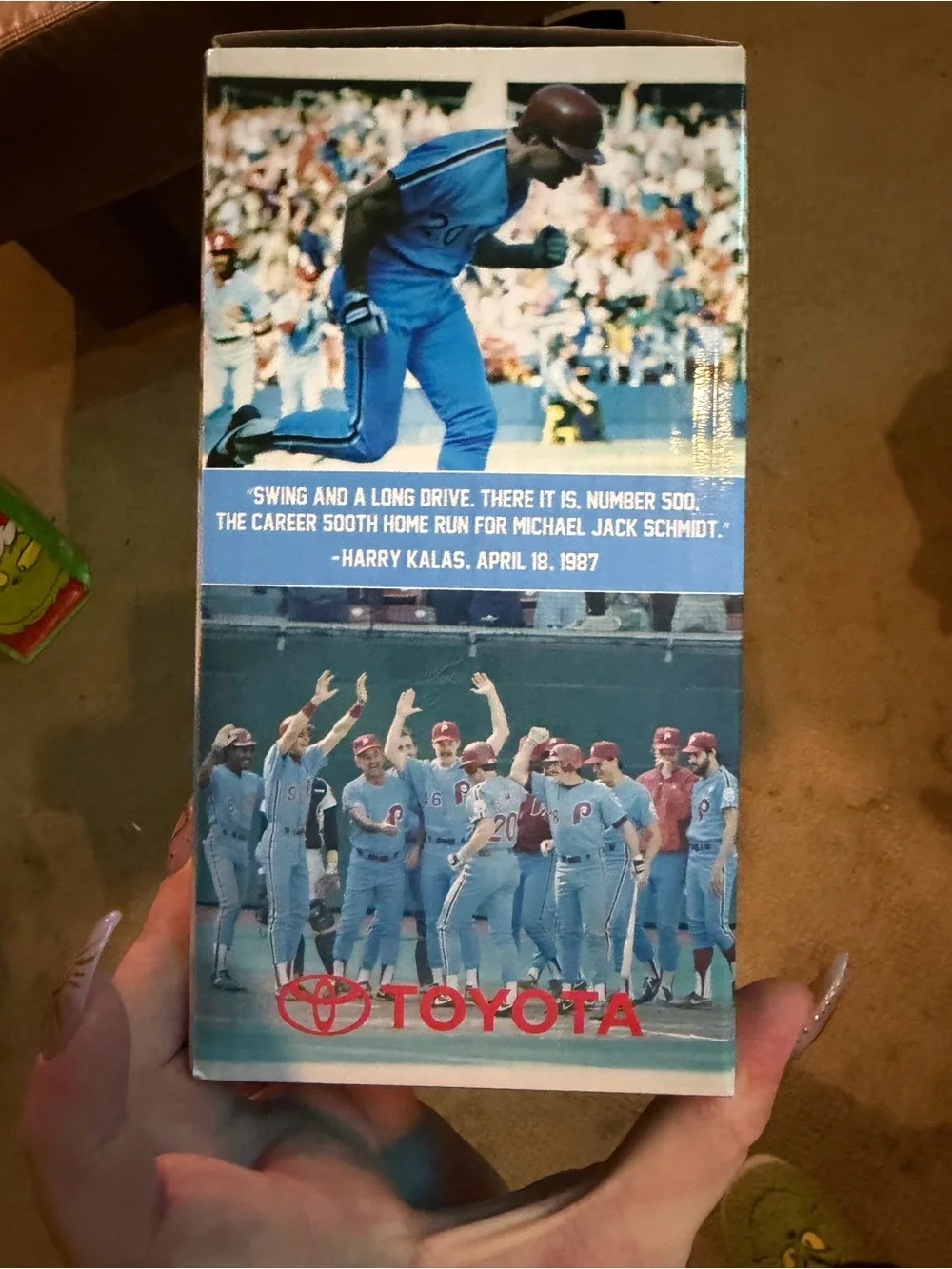 Mike Schmidt Bobble Figurine - Blue & Maroon